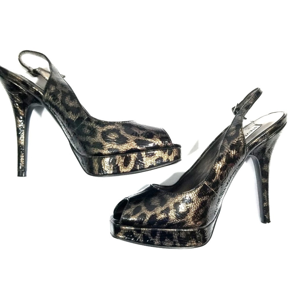 Steve Madden Leopard Print Slingback Heels